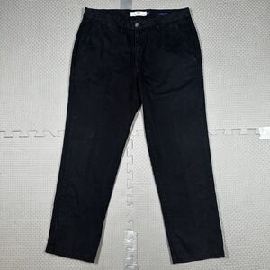 Peter Manning Lightweight Stretch Chino Classic Fit Pants Black Men's Sz 32x27*